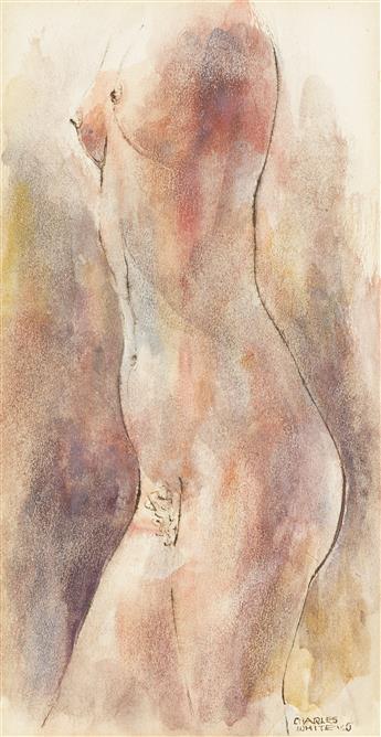 CHARLES WHITE (1918 - 1979) Nude.